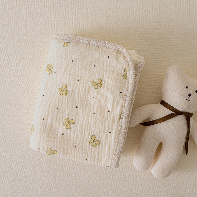 Double-sided double-layer lace baby blanket
