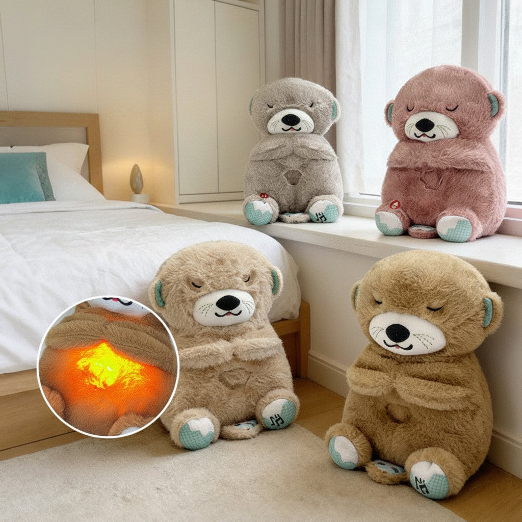 Breathing Bear Companion Soothing Otter Plush Toy