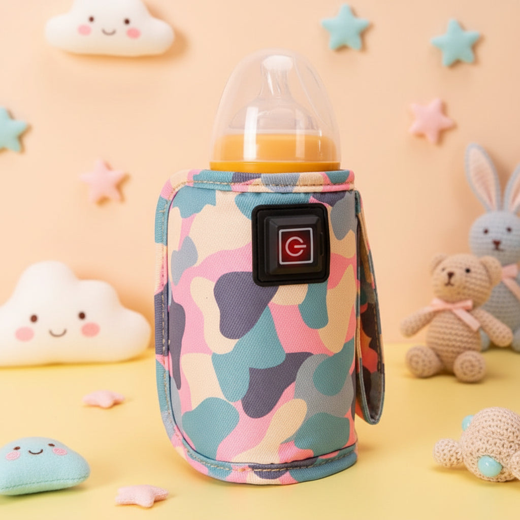 Baby Bottle Thermos Set Children's Universal Outdoor Portable Warm Milk Set Car Constant Temperature Heating Warm Artifact Home Cross-border