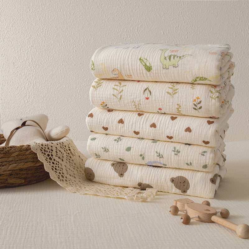 Double-sided double-layer lace baby blanket