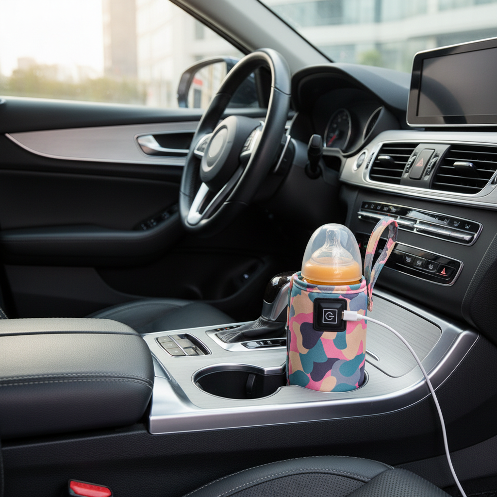 Baby Bottle Thermos Set Children's Universal Outdoor Portable Warm Milk Set Car Constant Temperature Heating Warm Artifact Home Cross-border