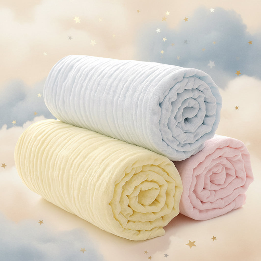 Plain Gauze Baby Bath Towel