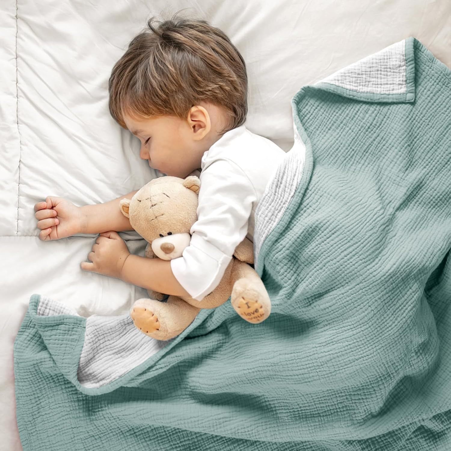 Double Color Crepe Baby Blanket